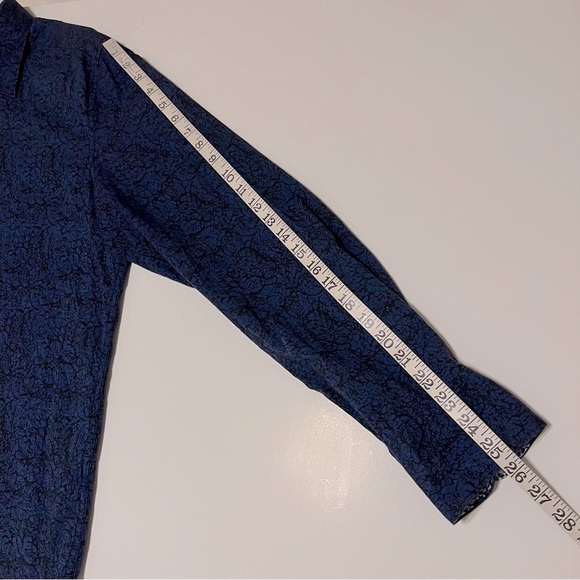 Robert Graham Men’s buttondown Shirt, Navy blue and black, size L - Picture 7 of 13